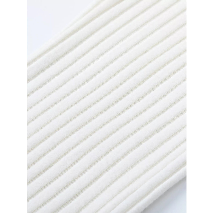 Ribbed Knit Top and Pants Set Apparel and Accessories