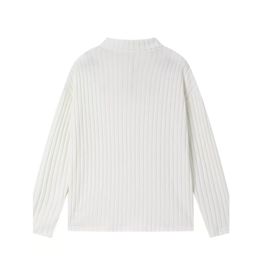 Ribbed Knit Top and Pants Set Apparel and Accessories