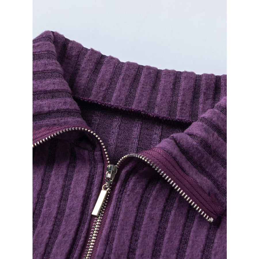 Ribbed Knit Top and Pants Set Apparel and Accessories