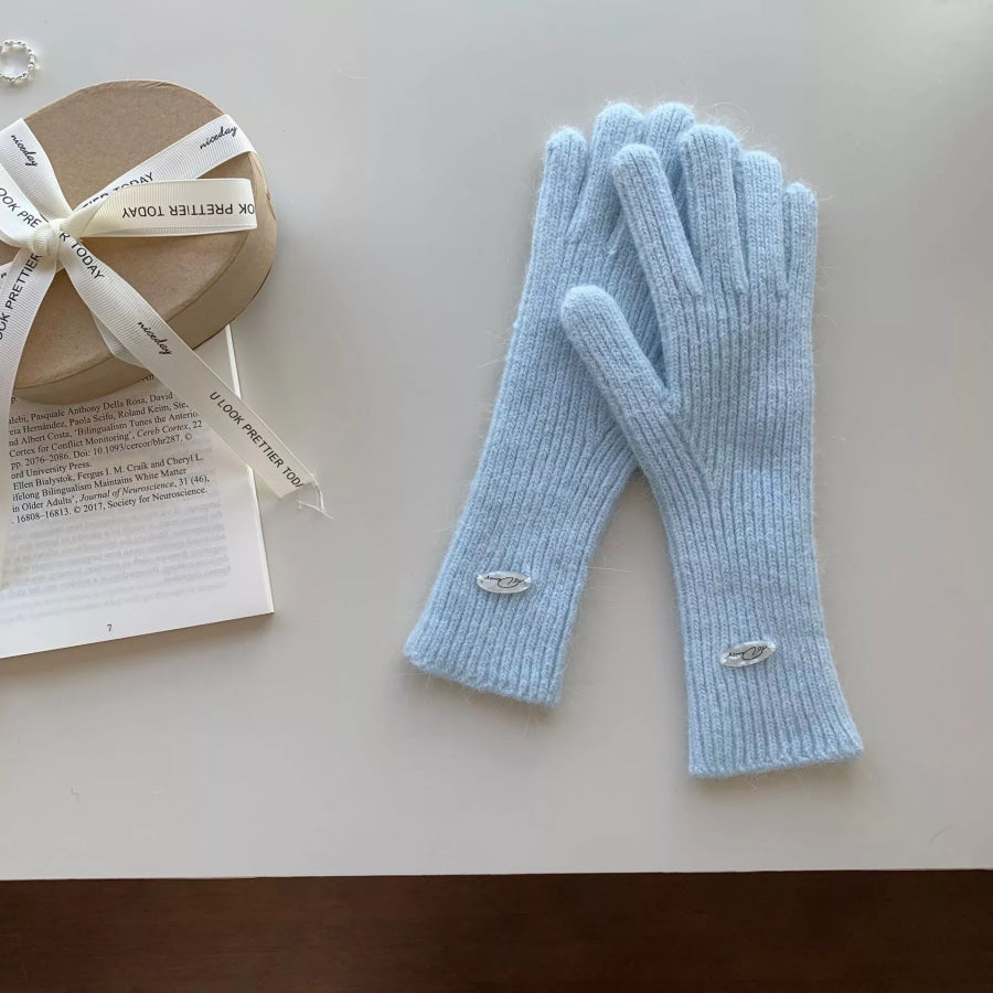 Ribbed Knit Touchscreen Gloves Apparel and Accessories