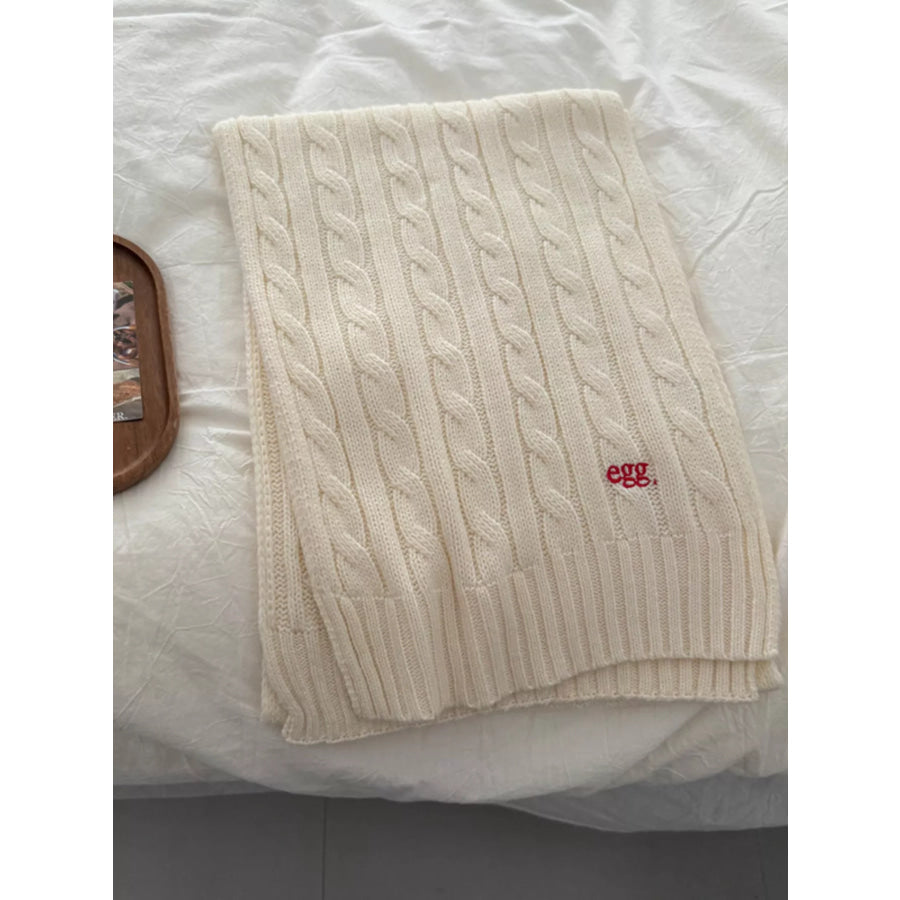 Ribbed Knitted Winter Scarf Apparel and Accessories