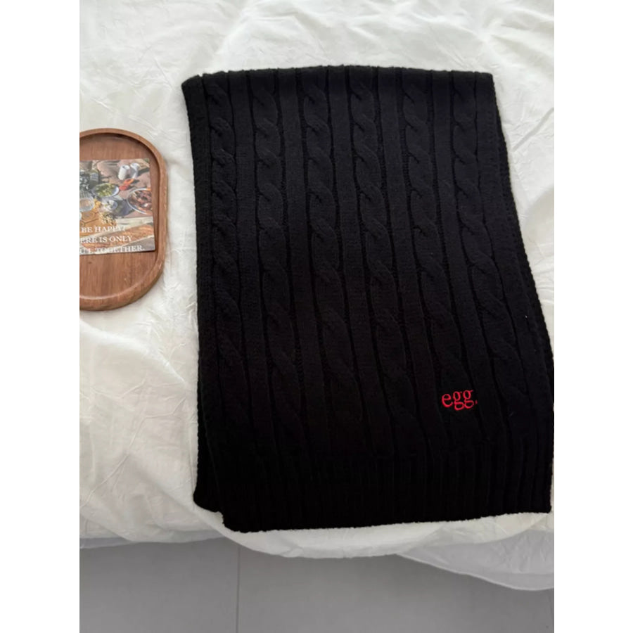 Ribbed Knitted Winter Scarf Apparel and Accessories