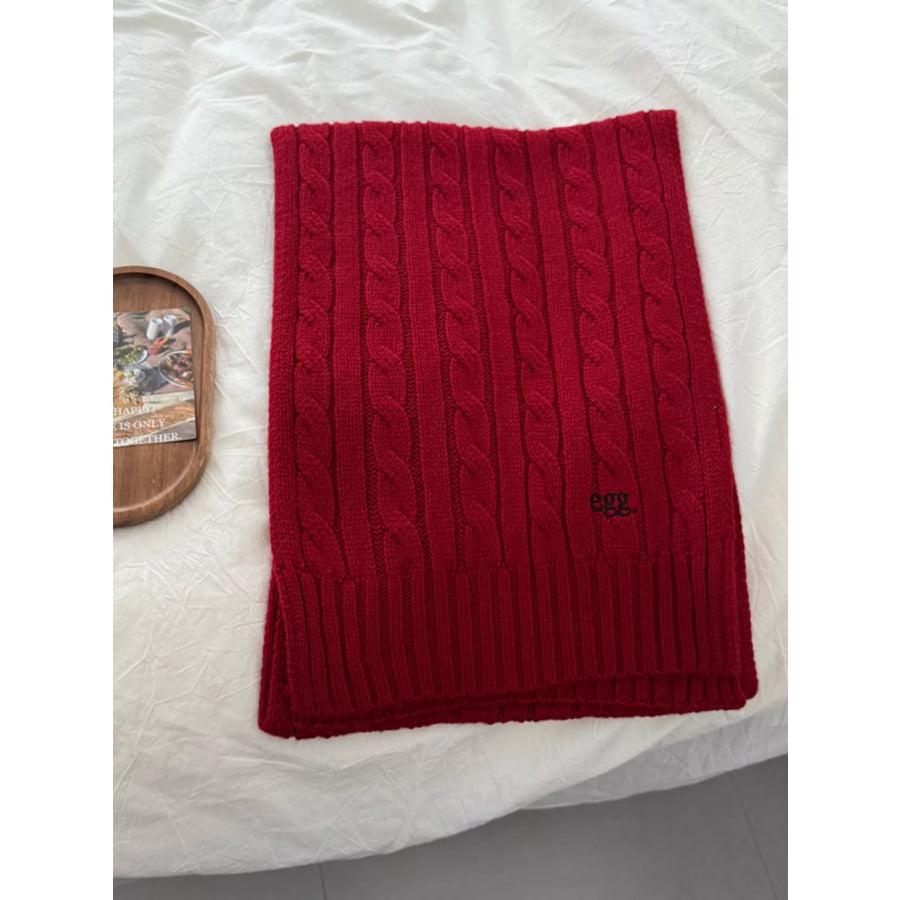 Ribbed Knitted Winter Scarf Apparel and Accessories