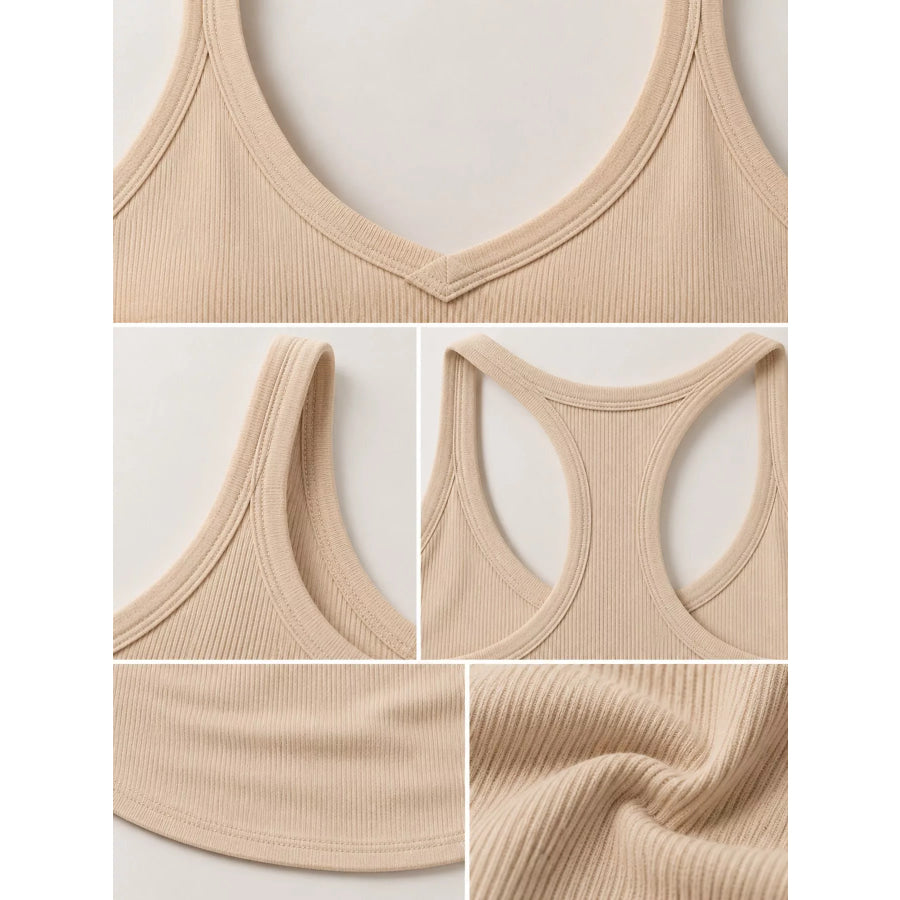 Ribbed Racerback Tank Top Apparel and Accessories