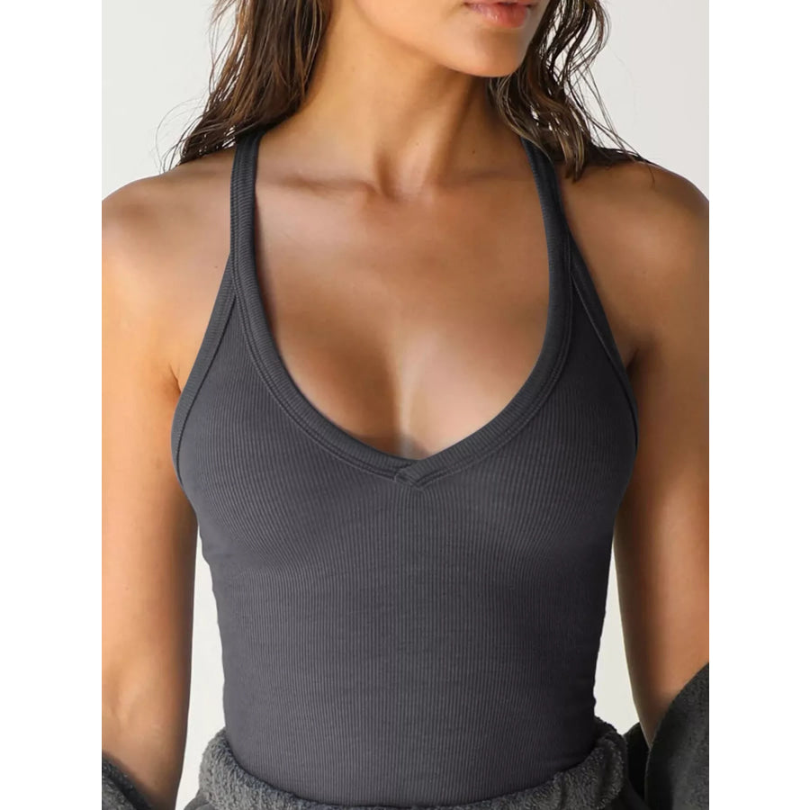 Ribbed Racerback Tank Top Apparel and Accessories