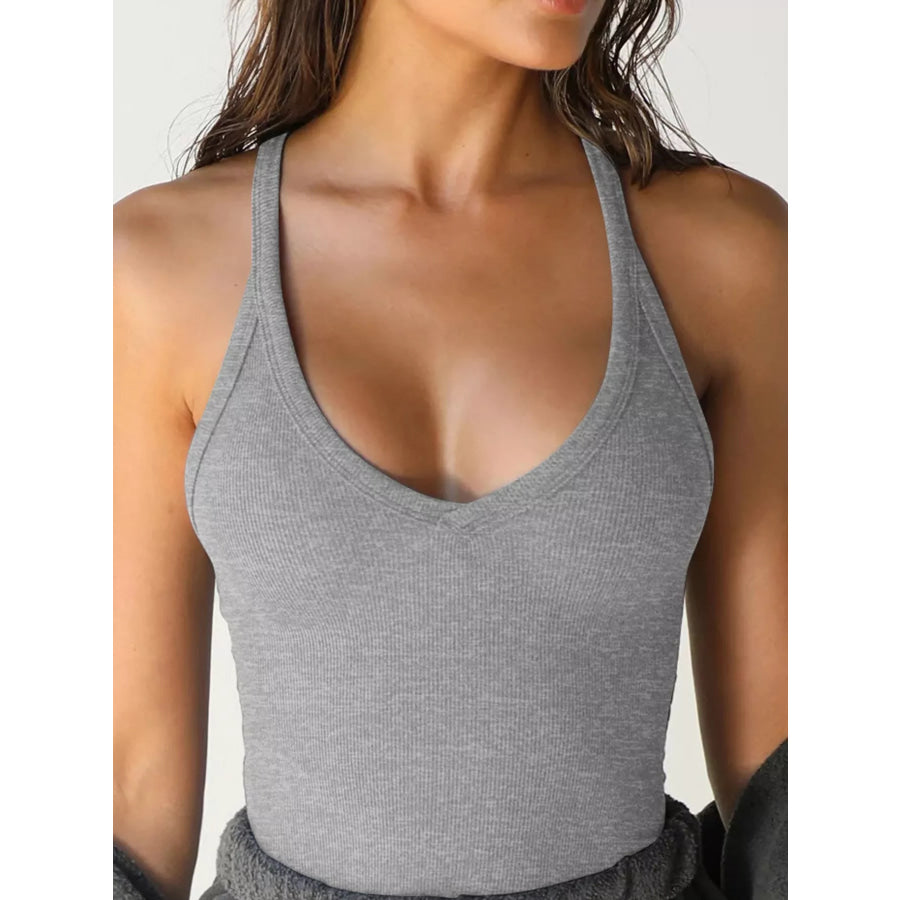 Ribbed Racerback Tank Top Apparel and Accessories