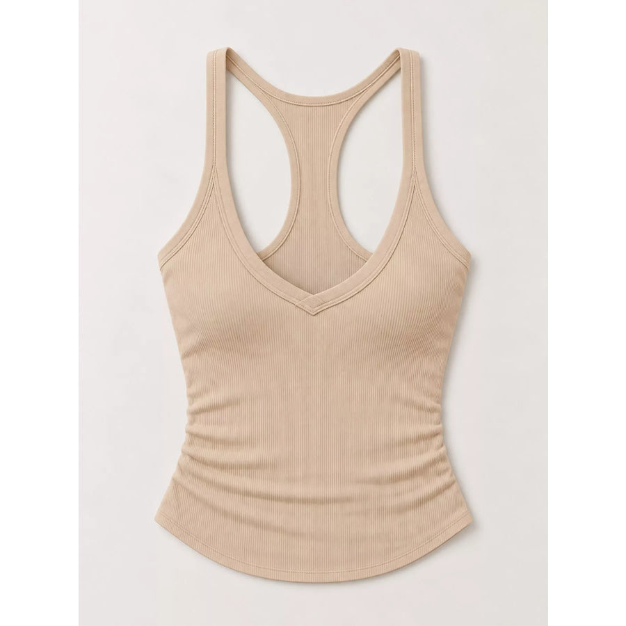 Ribbed Racerback Tank Top Apparel and Accessories