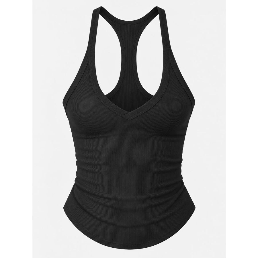 Ribbed Racerback Tank Top Apparel and Accessories