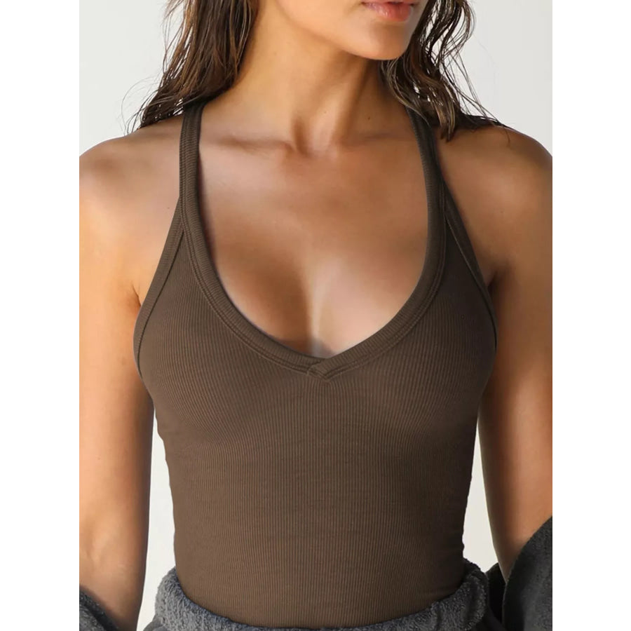 Ribbed Racerback Tank Top Apparel and Accessories