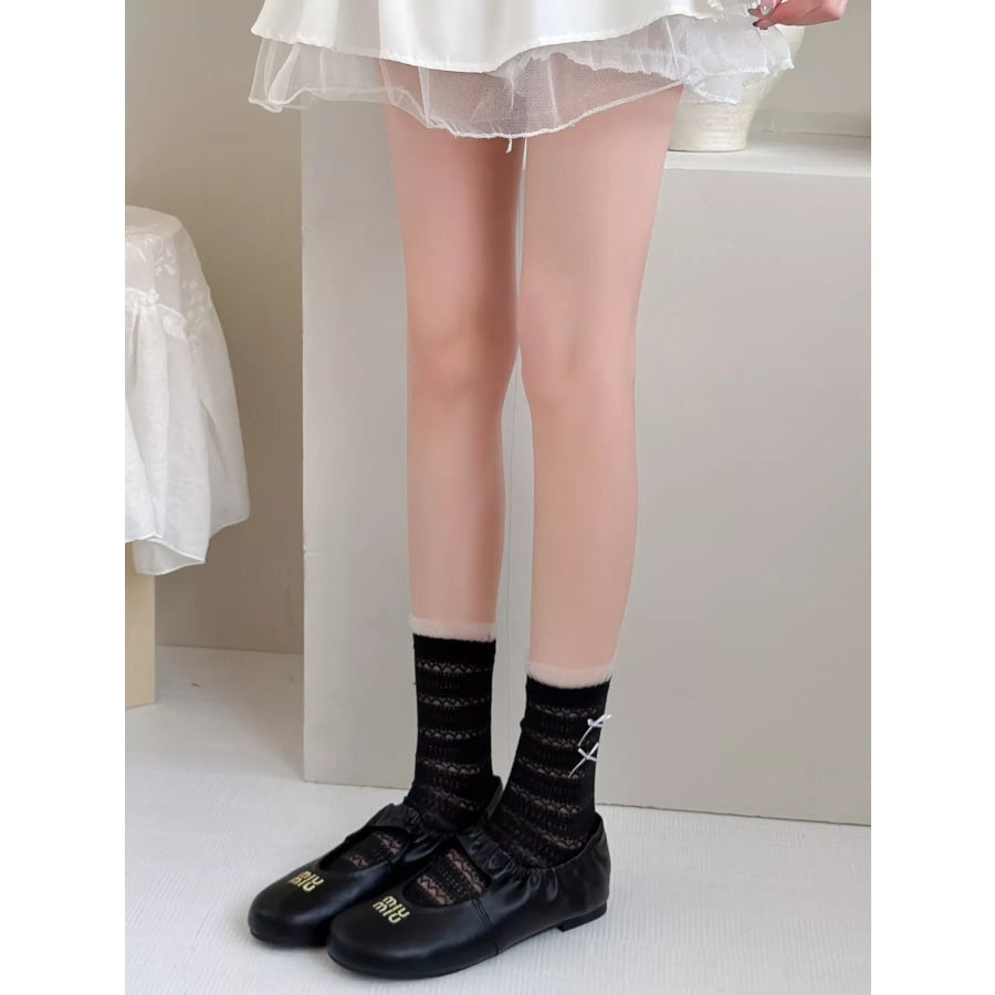 Ribbon Bows Socks Apparel and Accessories