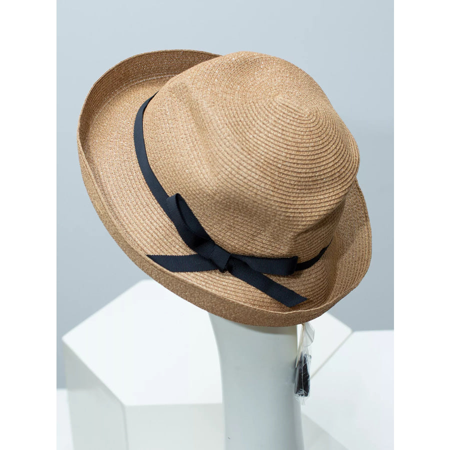 Ribbon Straw Hat Apparel and Accessories