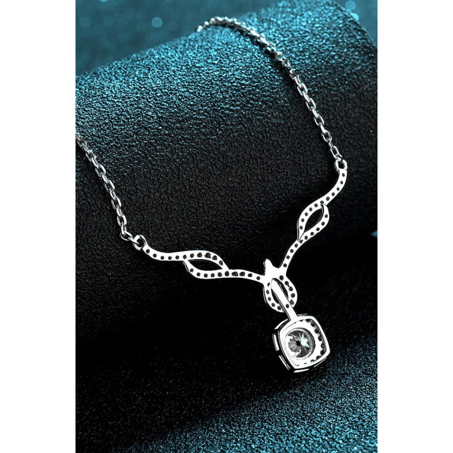 Right On Trend Moissanite Pendant Necklace Silver / One Size