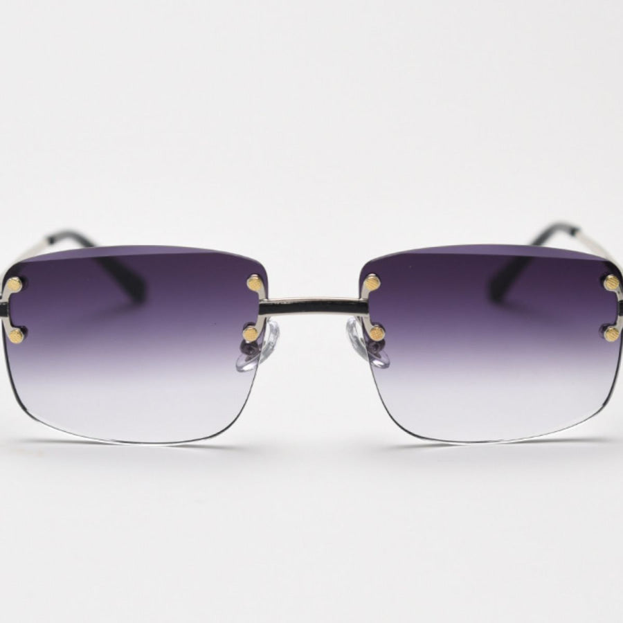Rimless Gradient Tinted Sunglasses Apparel and Accessories
