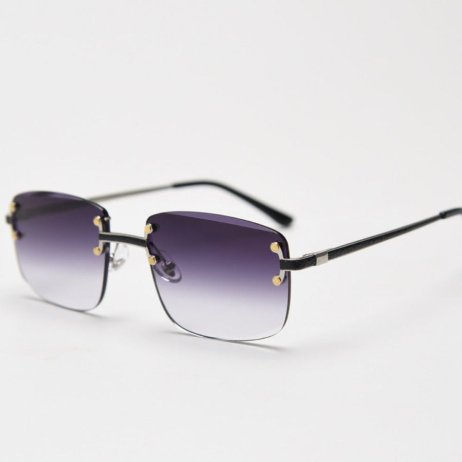 Rimless Gradient Tinted Sunglasses Apparel and Accessories
