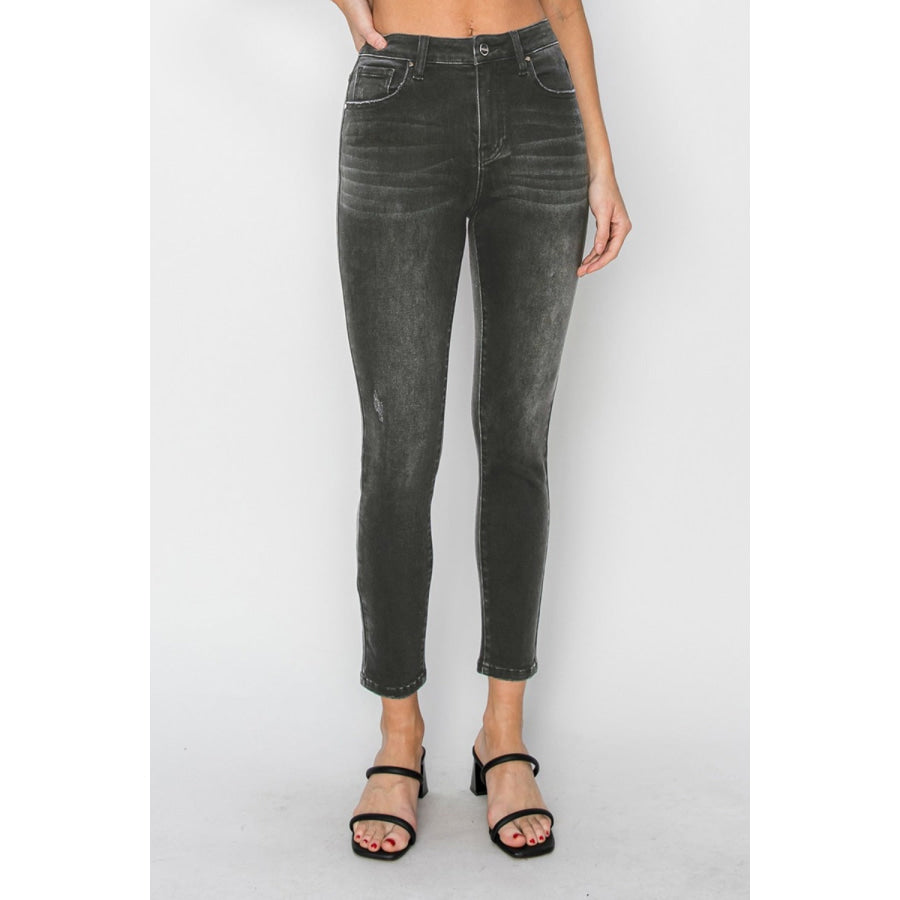 RISEN Full Size High Rise Ankle Skinny Jeans Apparel and Accessories