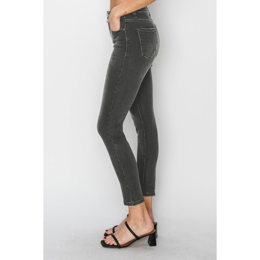 RISEN Full Size High Rise Ankle Skinny Jeans Apparel and Accessories