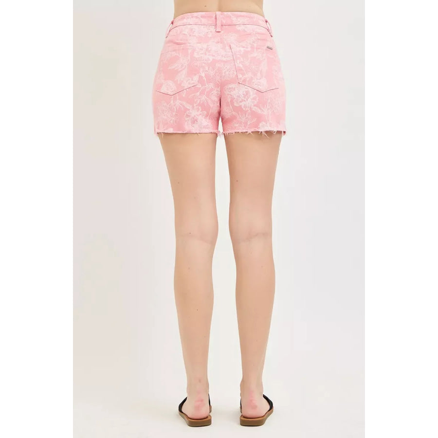 RISEN High Rise Printed Shorts Apparel and Accessories