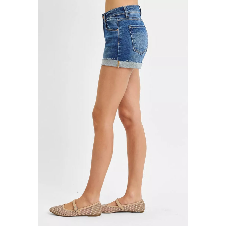 RISEN Low Rise Cuffed Shorts Apparel and Accessories