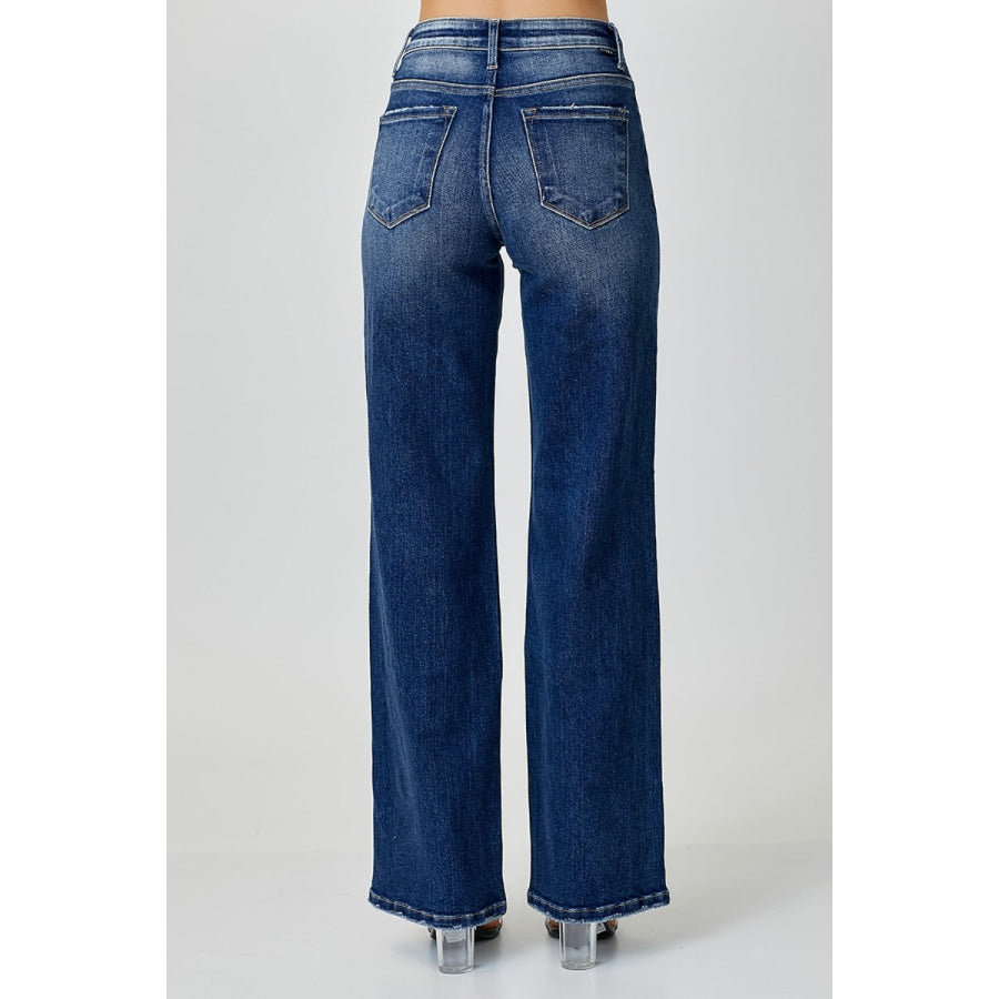 RISEN Mid Rise Straight Jeans Apparel and Accessories