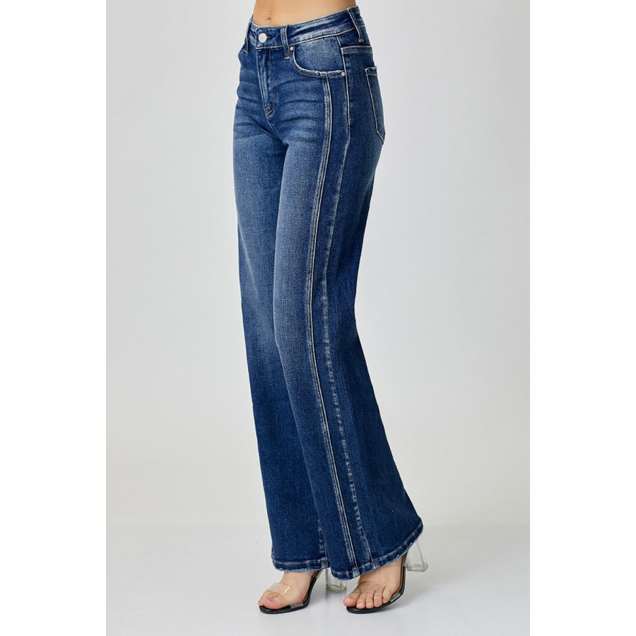 RISEN Mid Rise Straight Jeans Apparel and Accessories