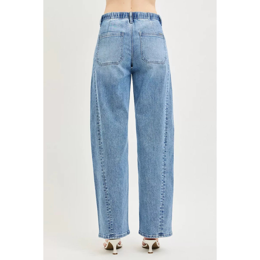 RISEN Relaxed Fit Drawstring Waist Jeans Apparel and Accessories
