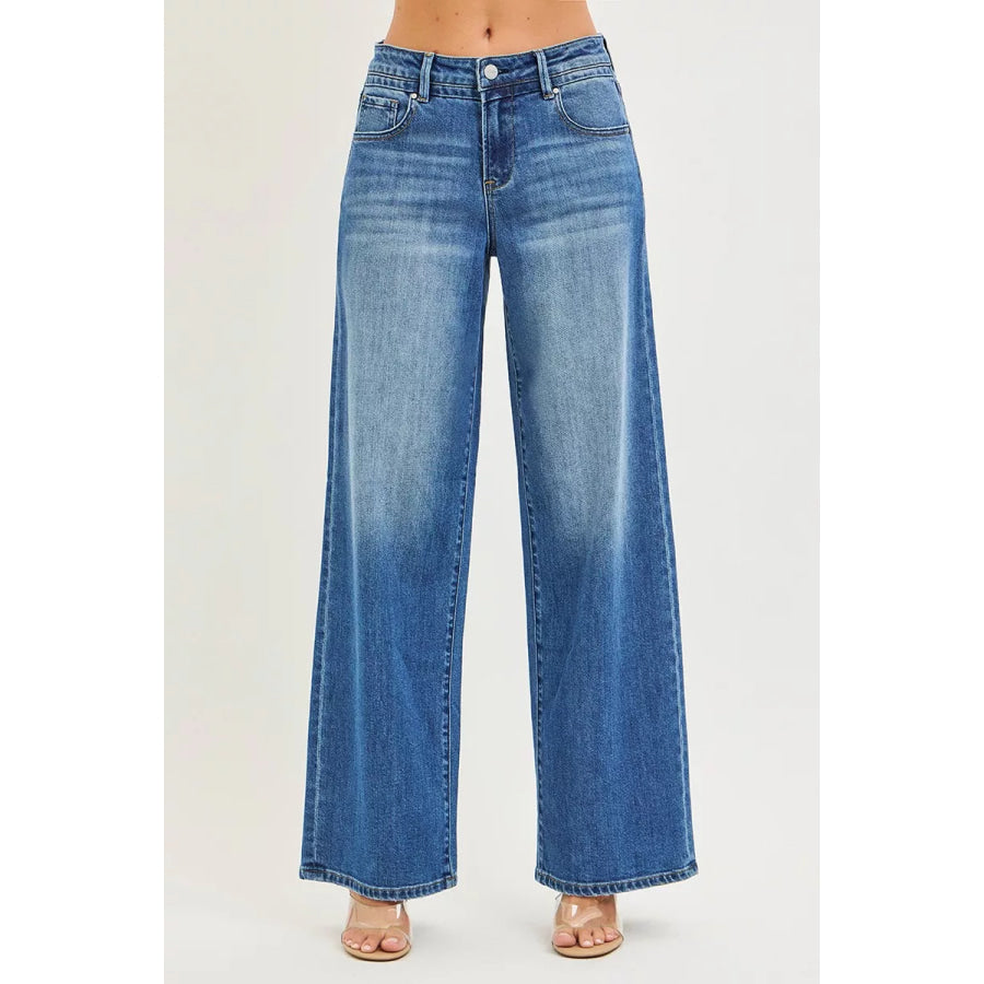 RISEN Slouchy Baggy Jeans with Pockets Apparel and Accessories