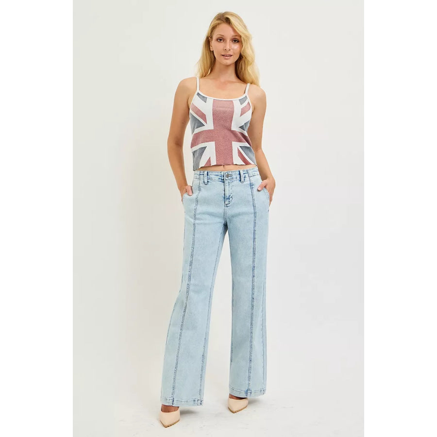 RISEN Slouchy Wide Leg Jeans Apparel and Accessories