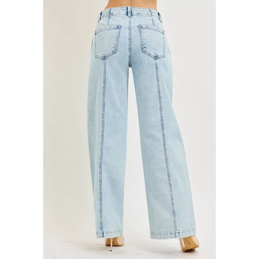 RISEN Slouchy Wide Leg Jeans Apparel and Accessories