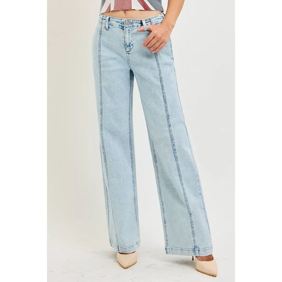 RISEN Slouchy Wide Leg Jeans Apparel and Accessories