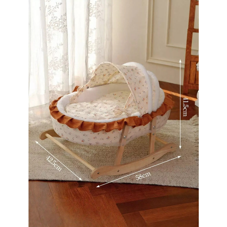 Rocking Pet Bed with Canopy Apparel and Accessories