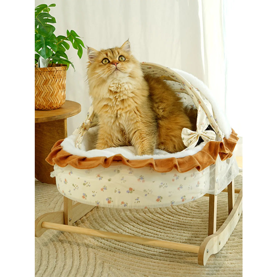 Rocking Pet Bed with Canopy Apparel and Accessories