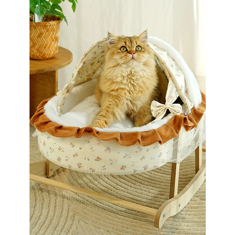 Rocking Pet Bed with Canopy Apparel and Accessories