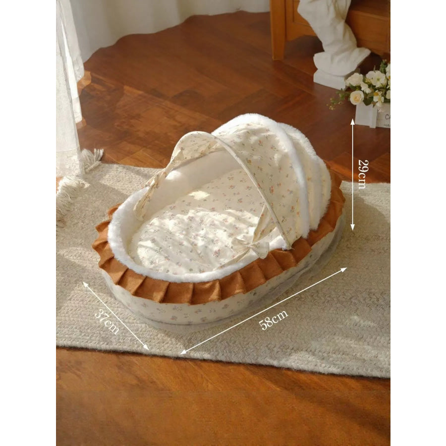 Rocking Pet Bed with Canopy Bed / ONESIZE Apparel and Accessories