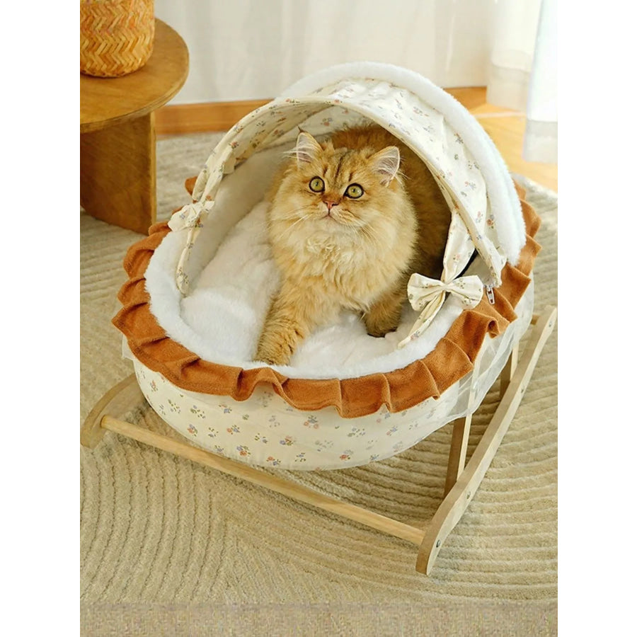 Rocking Pet Bed with Canopy Shaker / ONESIZE Apparel and Accessories