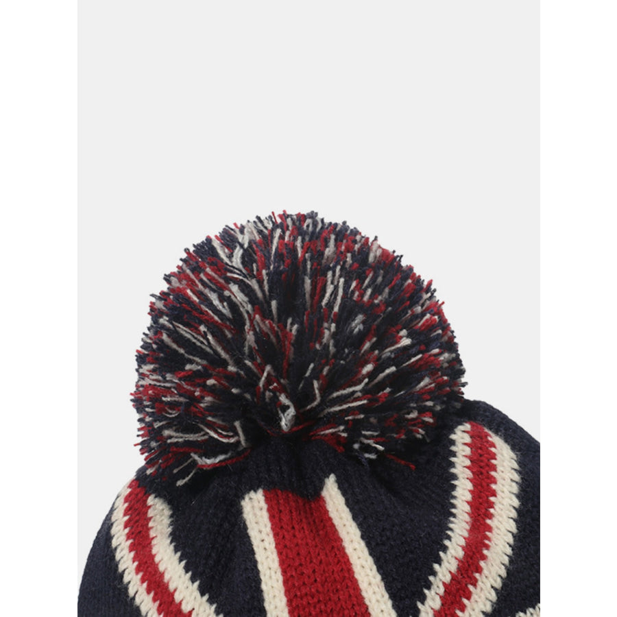 Roll Rim Flag Knit Hat Apparel and Accessories