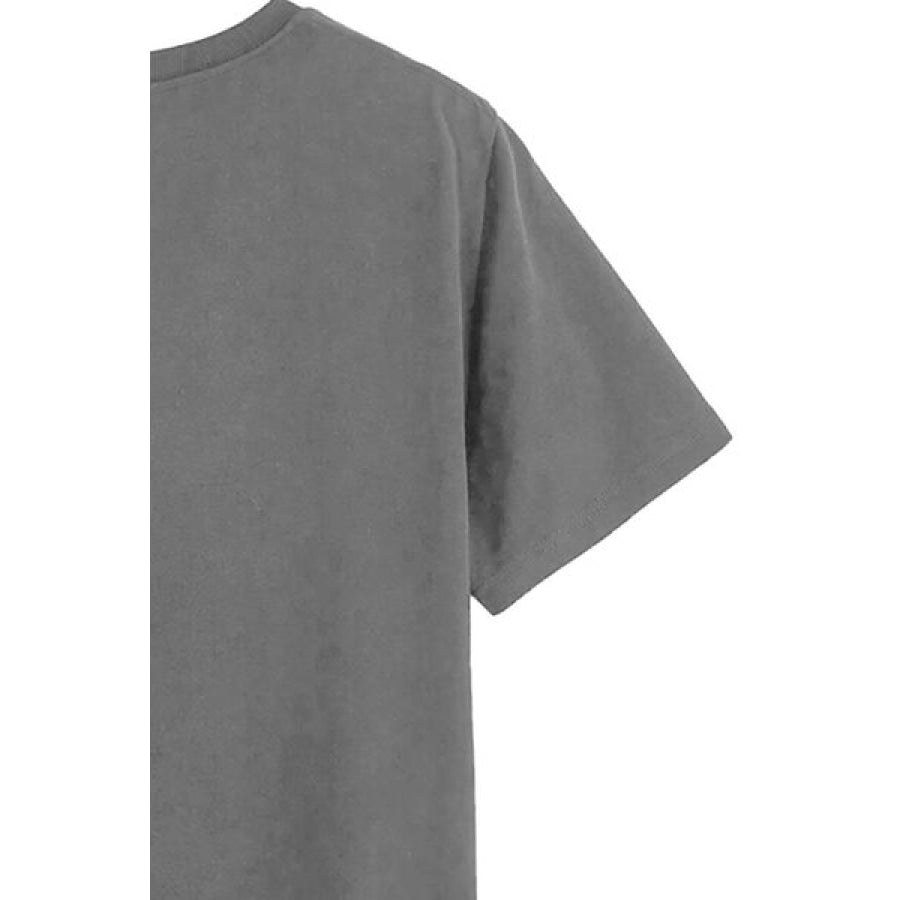 Rose Round Neck Short Sleeve T - Shirt Apparel and Accessories