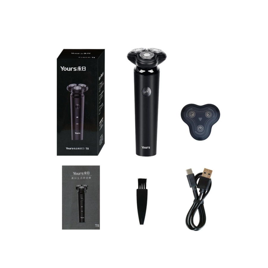 Rotary Electric Shaver Black / ONESIZE Apparel and Accessories