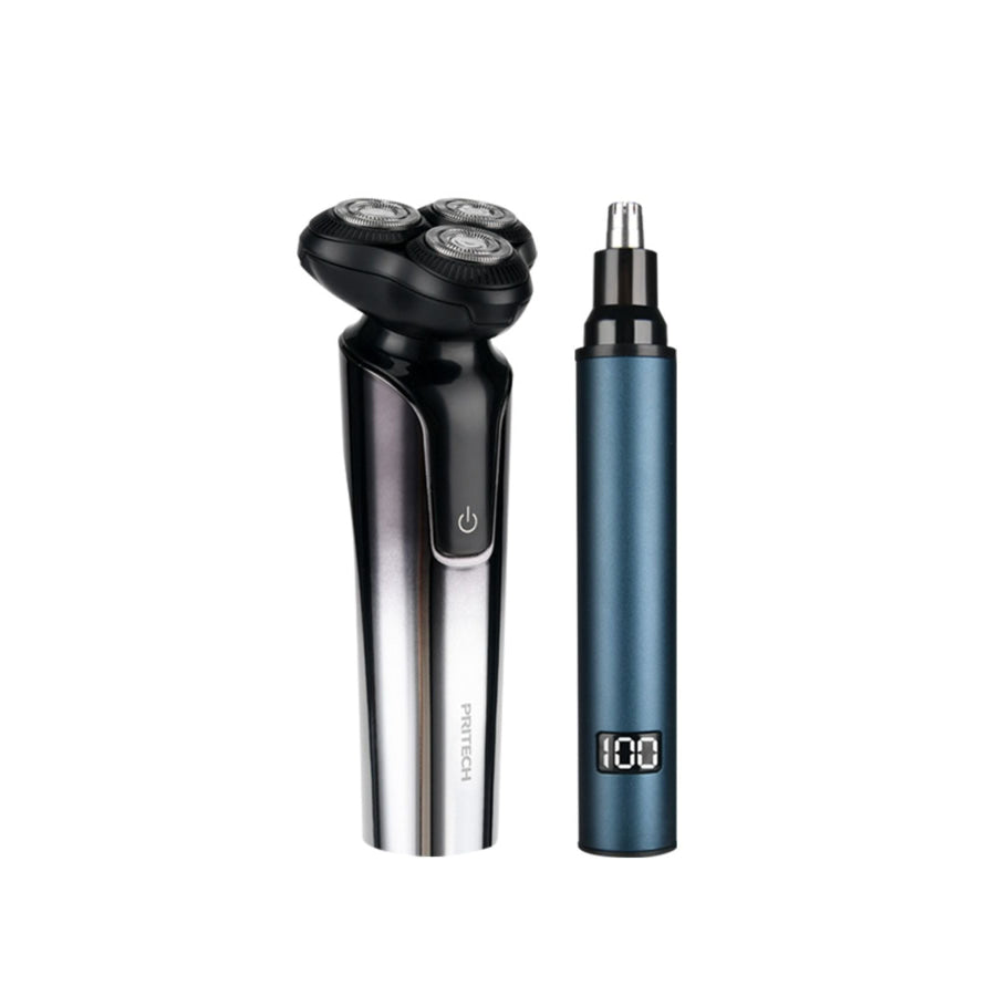 Rotary Rechargeable Electric Shaver and Nose Hair Trimmer Shaver/nose Hair Combo / ONESIZE Apparel and Accessories