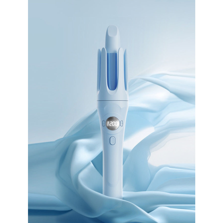 Rotating Ceramic Hair Curling Iron Light Blue / ONESIZE Apparel and Accessories
