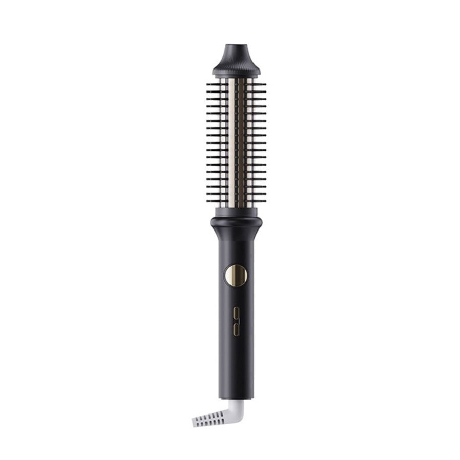 Rotating Heated Straightening Comb Black / European plug Apparel and Accessories