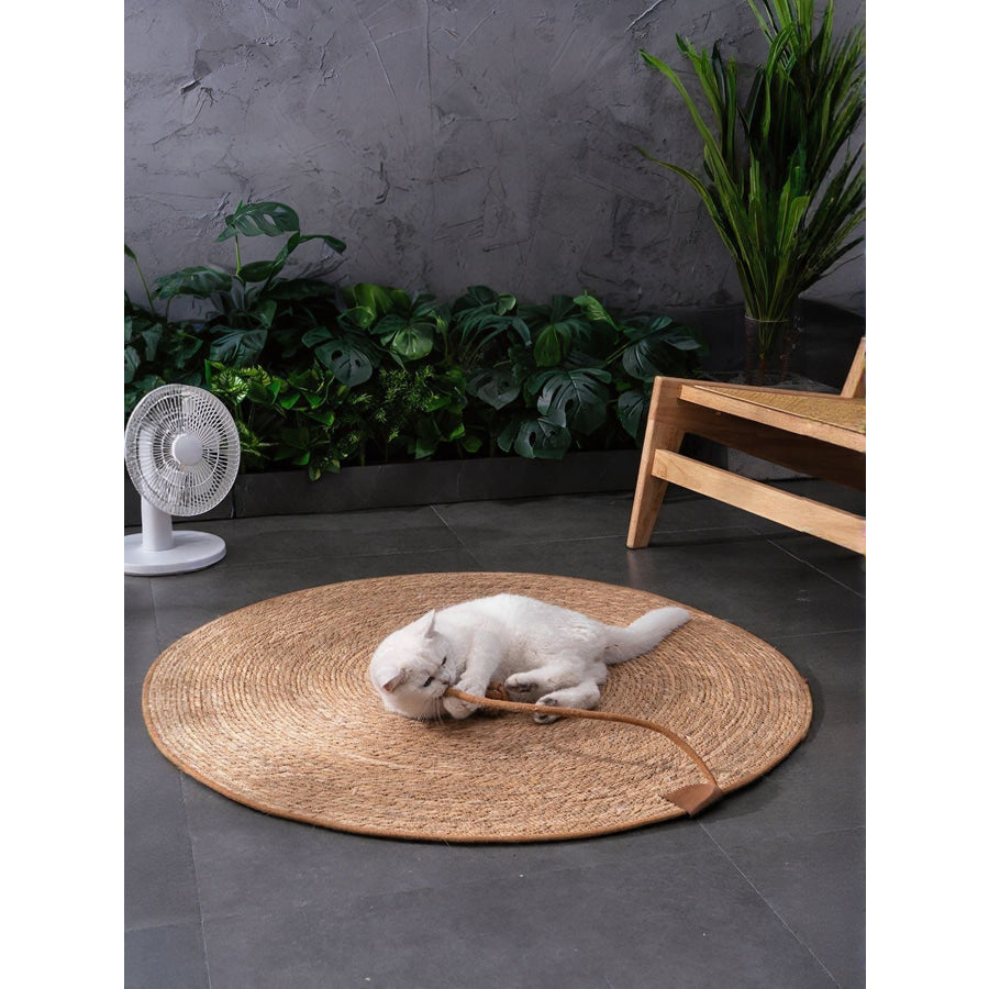 Round Braided Pet Mat Apparel and Accessories
