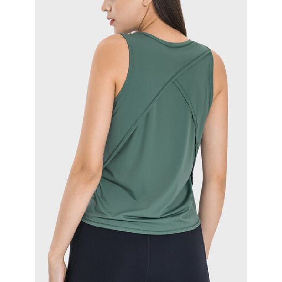 Round Neck Active Tank Apparel and Accessories