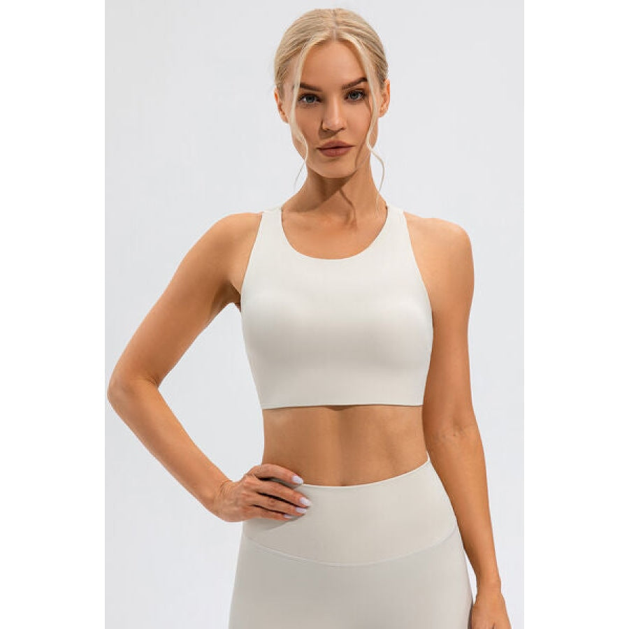 Round Neck Active Tank White / S Clothing