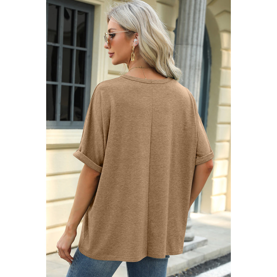 Round Neck Half Sleeve T - Shirt Apparel and Accessories