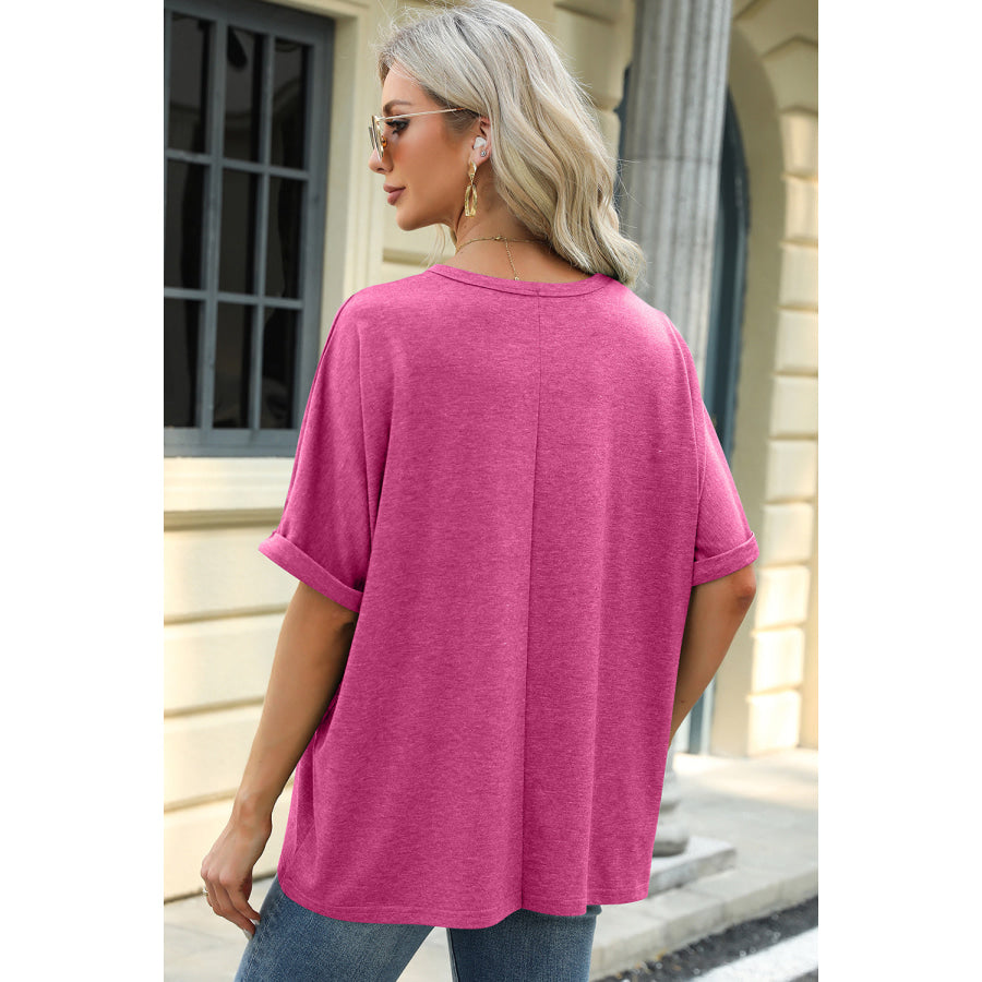 Round Neck Half Sleeve T - Shirt Apparel and Accessories
