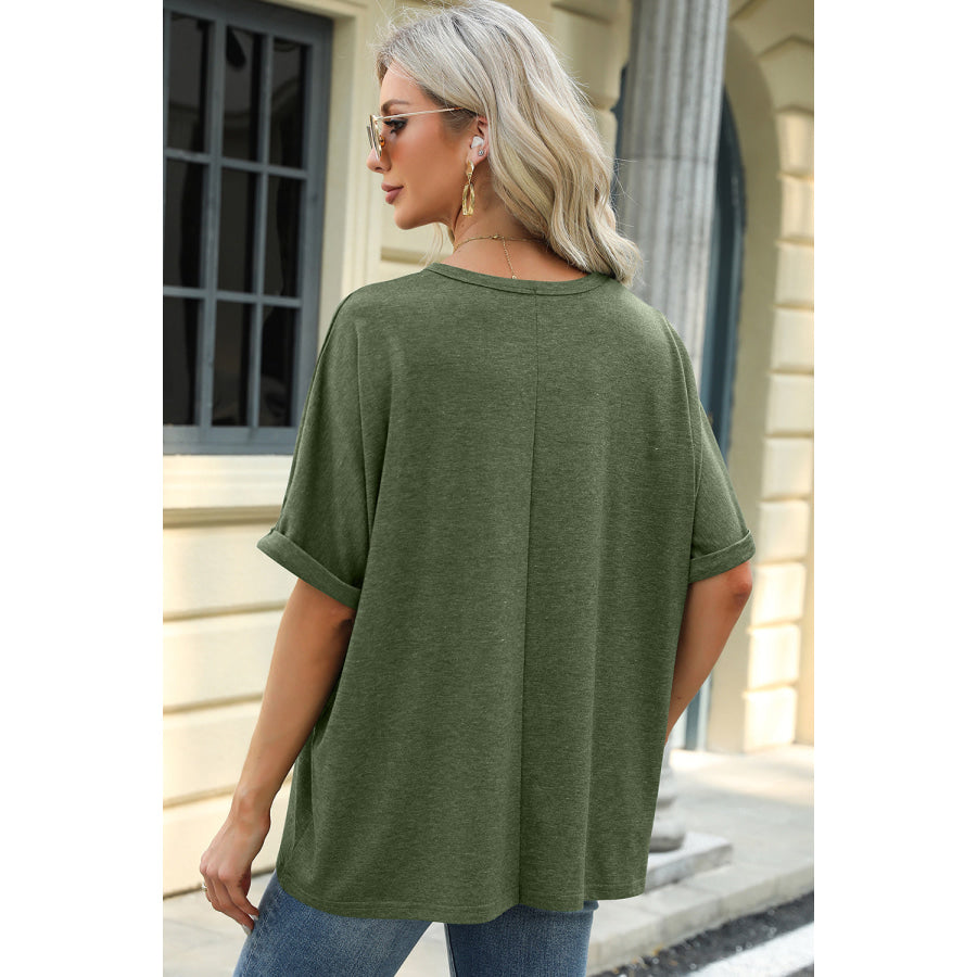 Round Neck Half Sleeve T - Shirt Apparel and Accessories