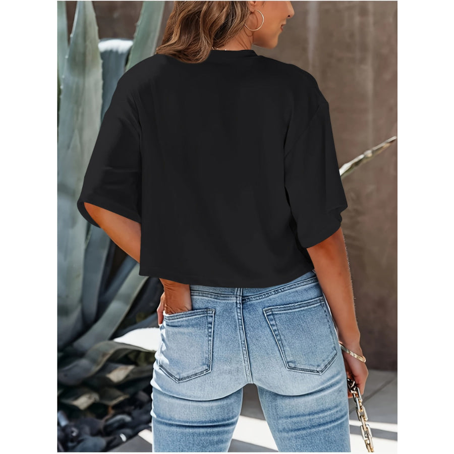 Round Neck Half Sleeve T-Shirt Apparel and Accessories