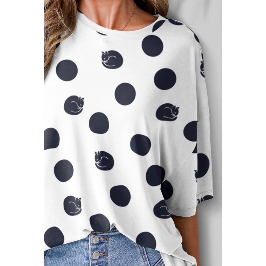 Round Neck Half Sleeve T - Shirt Apparel and Accessories