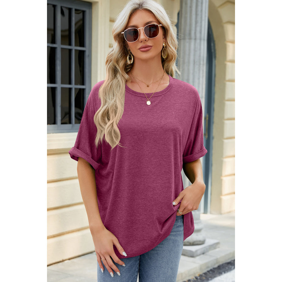 Round Neck Half Sleeve T - Shirt Apparel and Accessories