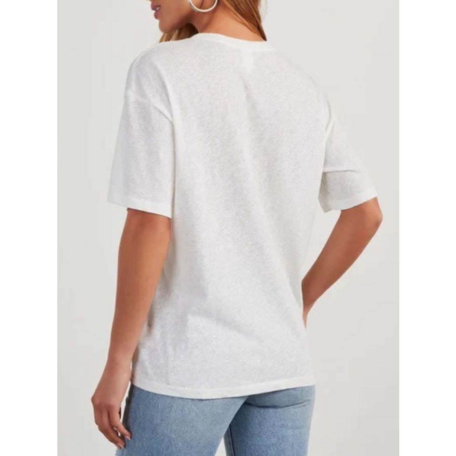 Round Neck Half Sleeve T-Shirt Apparel and Accessories